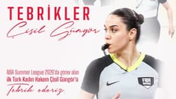 Türk basketbol hakemi Çisil Güngör NBA'de görev aldı!