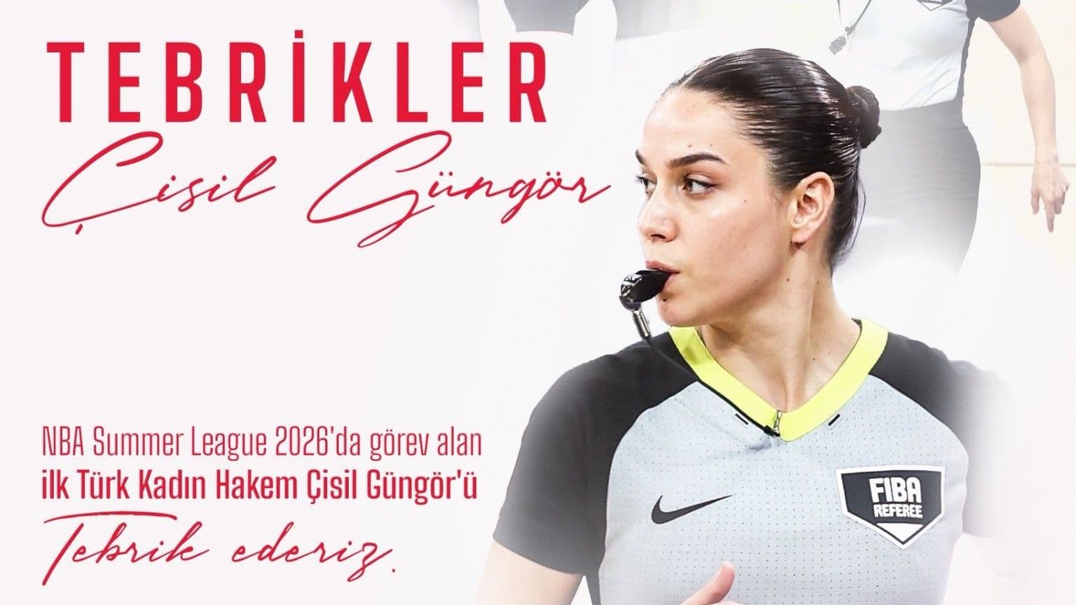 Türk basketbol hakemi Çisil Güngör NBA'de görev aldı!